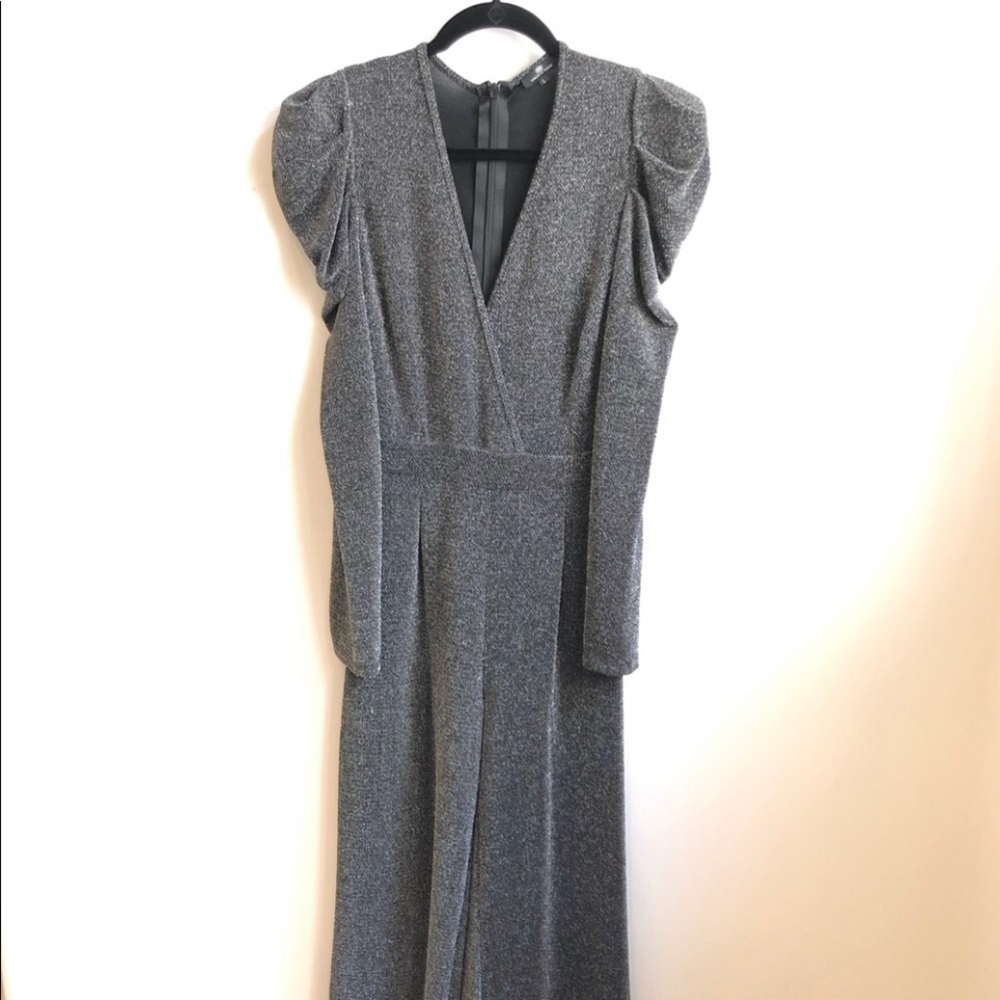 Shiny Silver Jumpsuit